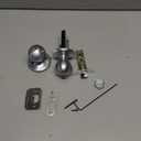 Gobrico Satin Nickel Privacy Door Knob Egg Shape Door Handle Set