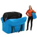 Reperkid Booster Seat Travel Bag for Airplane, Blue, 17" H x 16.5" W x 9.5" D, Compatible with Gb Pockit Stroller and Most Boosters Premium Waterproof Cover, Hand Bag Design, Durable Zipper