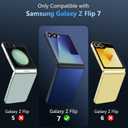 OWKEY Case for Samsung Galaxy Z Flip 7, Magnetic Case [Compatible with MagSafe] Anti-Fingerprint Translucent Matte Shockproof Protective Phone Case Cover for Samsung Z Flip 7 (Green)