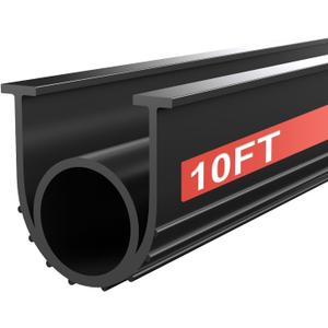 Garage Door Seals Bottom Rubber - Jobon 10 Ft Universal U+O Weatherproofing Garage Door Weather Stripping Bottom Seal Replacement Fits Most Standard Garage Doors, Easy Installation
