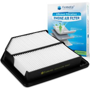 CA10165 Engine Air Filter, Pre-oiled, Longer Lifespan, Replace for Honda Civic 2006-2011 L4 1.8L, OE: 17220-RNA-A00.