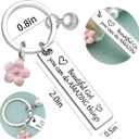 Inspirational Keychain for Women Confirmation Gifts for Teen Girls Motivational Friendship Gift for Besties Daughter Niece Sister Mothers Day Easter Birthday Graduation Present for Her