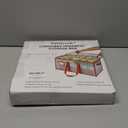 Sattiyrch Plastic Christmas Ornament Storage Box with Trays,Customizable Dividers,DustProof Durable Ornament Organizer Holder,Christmas Storage Containers,Holds 54 x 4 Ornaments