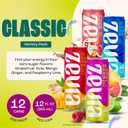 Zevia Zero Sugar Energy Drink, Classic Variety Pack, 12 oz Cans (12-Pack) Naturally Sweetened, Non-GMO Project Verified, Gluten-Free, Vegan, Best By: 05-30-2026