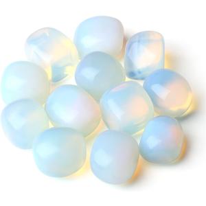 YATOJUZI Opal Bulk Natural Healing Crystals Tumbled Polished Pocket Stones Crystal for Energy Reiki Tumbling Cabbing Balancing Decoration Home Decor Gemstones Meditation Therapy Gift 100g