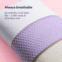 Purple Harmony Pillow Talalay Latex Foam Cooling Pillow for Combo or Side Sleepers, 360 Hex GelFlex Grid for No-Pressure Support and Luxurious Weightless Feel - Standard, Medium Feel, Tall Height