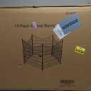 15 Panels Decorative Garden Fence with Gate, 32 in(H) X 35.4 ft(L) No Dig Dog Fence Animal Barrier Outdoor for Yard, Rustproof Metal Garden Edging and Borders, Temporary Fencing Stakes