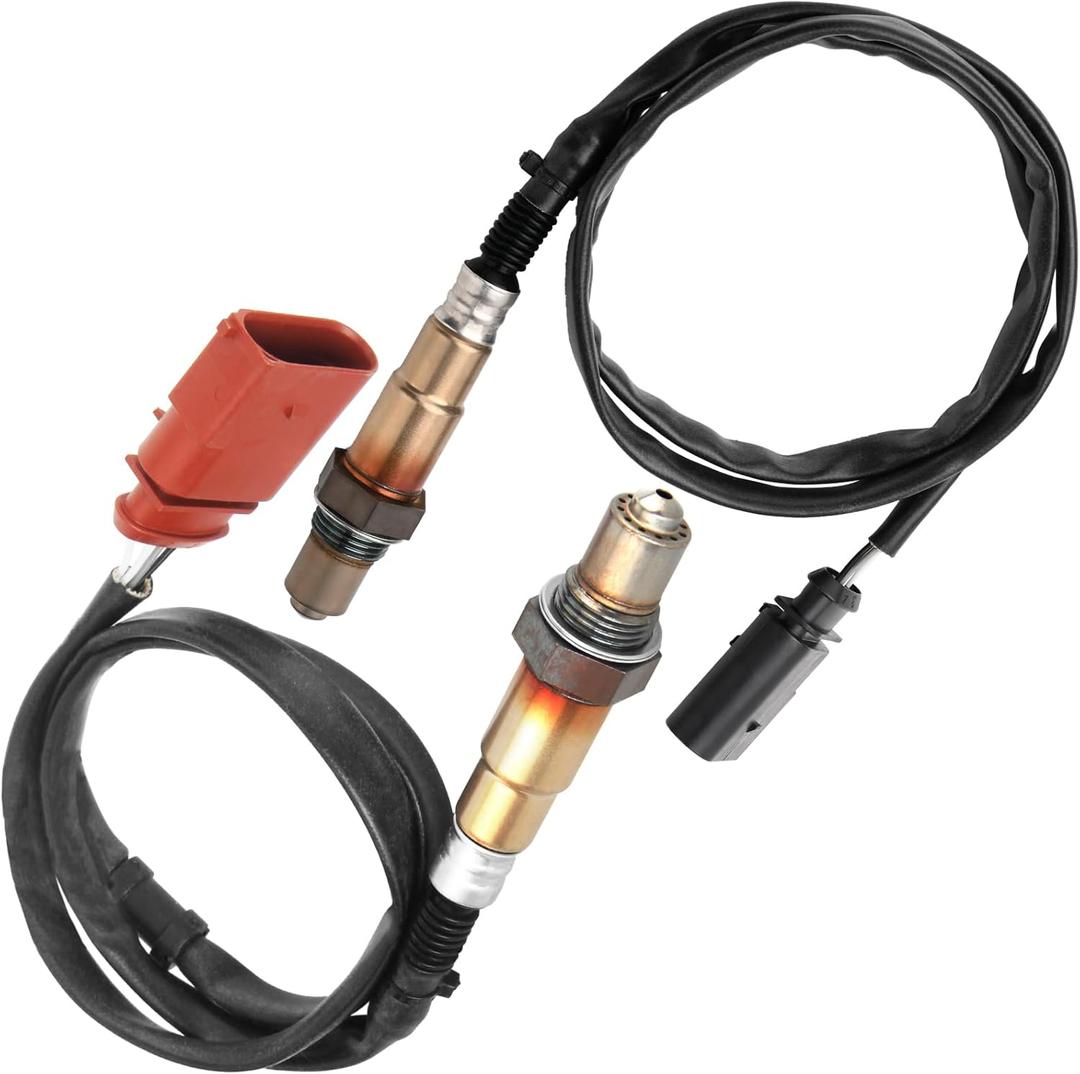 Oxygen Sensor Compatible with Golf 1999-2002 Jetta 1999-2005 TT 2000-2006 Beetle 1998-2001 234-4808 234-4809 2Pcs