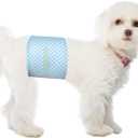 Disposable Belly Bands for Male Dogs, Puppy Diapers Male with Wetness Indicator, Super Absorbent Soft Male Dog Diapers, S, 20 Count