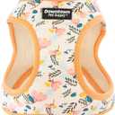 Downtown Pet Supply Step in Dog Harness for Small Dogs No Pull, Medium, Floral - Adjustable Harness with Padded Mesh Fabric and Reflective Trim - Buckle Strap Harness for Dogs M 