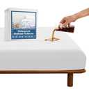 SPRINGSPIRIT Full Size Waterproof Mattress Protector, Full Mattress Cover Pad Waterproof with Deep Pocket up to 14’’, Bed Fitted Sheet
