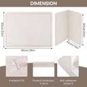 Large Bulletin Board 36" x 24", Foldable Cork Board, Felt Pin Boards