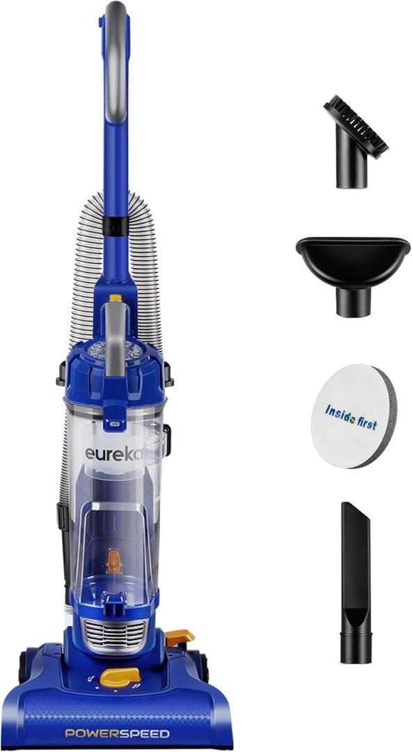 eureka NEU182A PowerSpeed Bagless Upright Vacuum Cleaner, Lite, Blue