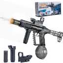 xouyhzy Electric Water Gun for Kids 8-12 Years Old, Transparent Automatic Water Gun, high Power IP67 Waterproof, Classic Summer Pool Toys for Kids (Black)