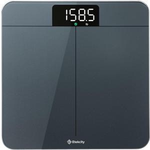 Etekcity Scale for Body Weight, Digital Bathroom Scales for People, Most Accurate to 0.05lb, Bright LED Display & Large Clear Numbers, Upgraded Quality for the Elderly Safe Home Use, 400 lbs (11.8 x 11.8 x 0.96 in, Grey-blue)