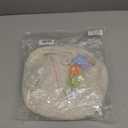 Boho Hanging Fruit Baskets for Kitchen with Hooks and Deco Flowers, 3 Pack handwoven Cotton hanging basket, Wall Basket for Vegetable Potato Onion Home Produce Storage (white)