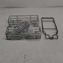 NuRcix Adhesive Shower Organizer Rustproof Shower Rack With Soap Holder Rustproof Stainless Steel Bathroom Shower Organizer Wall Mounted Shower Rack For Bathroom