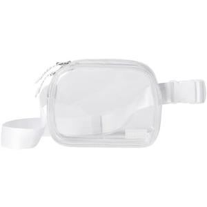 Fabletics The Belt Bag, Quick Dry, Zip Pockets, Clear, OS
