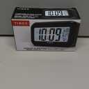 Timex Alarm Clock with Temperature Sensor and Large Display, Battery Operated for Bedroom Runs on 3 AAA Batteries (T108BC) (T108)