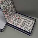 Sequence Premium Edition - Stunning Set with Giant Board (20.25 x 26.25 inches), Exclusive Chips and Deluxe Cards by Goliath, Blue, for Ages 7+