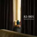 NICETOWN French Taupe Pinch Pleated Linen Curtains 84" Length - Room Darkening Drapes Sophisticated Backdrop for Timeless Home Decor Beautiful Window Treatments,40" Wide Each Panel, 1 Pair