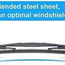 Rear Wiper Blade,ASLAM 16B Rear Windshield Wiper Blades Type-E for Original Equipment Replacement,Exact Fit(Pack of 2)