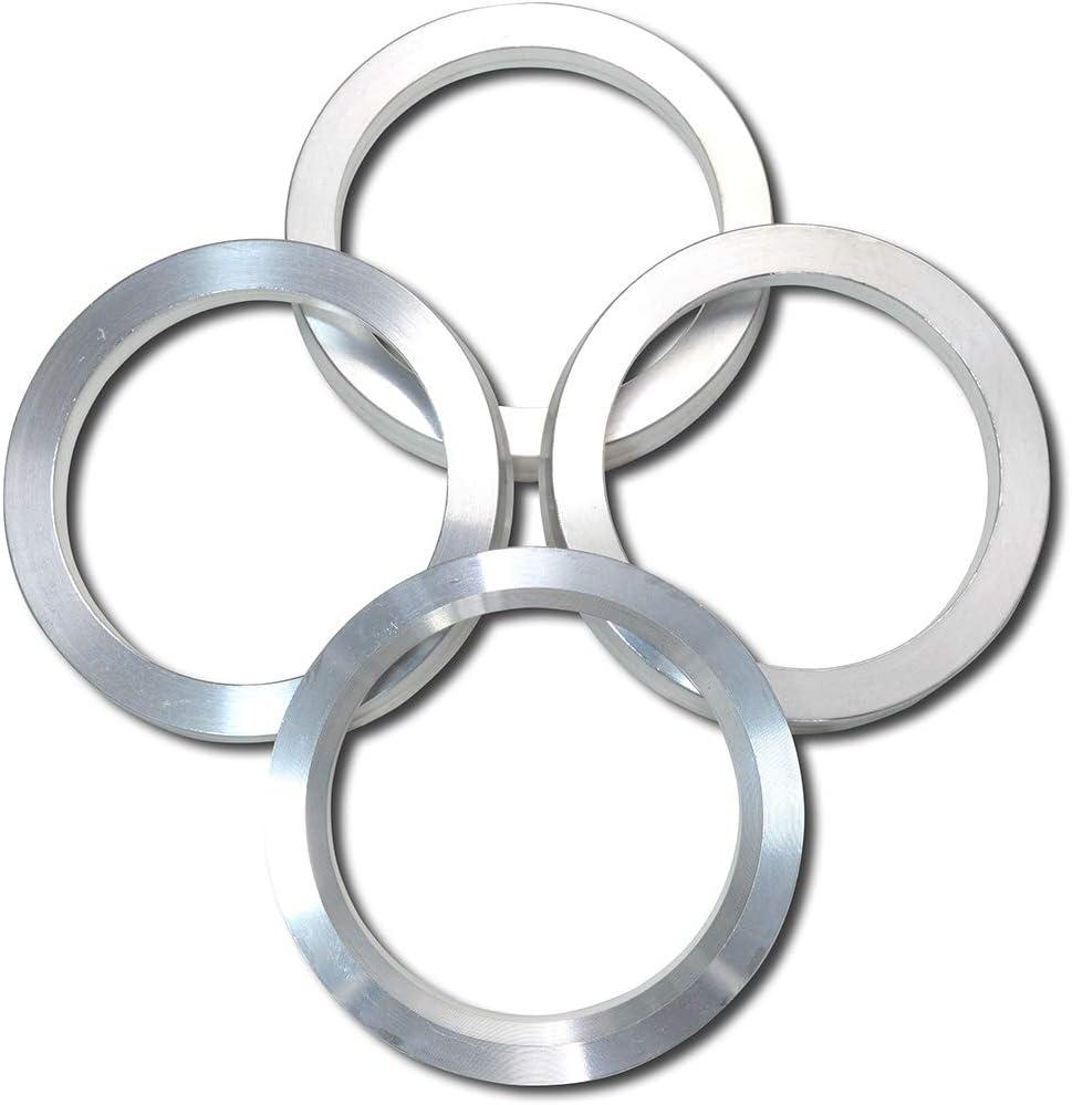 57.1 to 72.6 Hub Rings, Aluminum Hubcentric Rings for Audi A3 A4 Q3 S3 VW Jetta GTI Passat Golf with 57.1mm hub bore, Pack of 4