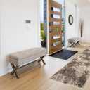 ShadesU Easy Clean Abstract Design Non-Slip Hallway Runner Rug Carpet Low-Pile 0,3" Non Slip Backed (Brown Color, 31inch Wide x 7ft Length)