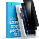 HelloDeere 2 Pack for iPhone 15 Pro Max Privacy Screen Protector,Anti Spy HD Tempered Glass,9H+ Military Grade Shatterproof Screen Protector Full Coverage,Case Friendly,Easy Installation