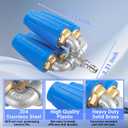 4-in-1 Turbo Nozzle Pressure Washer, 2.0 Orifice Quadruple Turbo Nozzle, 360 Rotating Turbo Nozzle with 1/4" Quick Connector, 4000 PSI