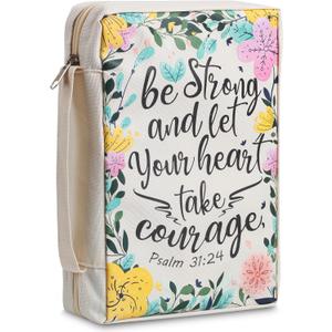 Mr. Pen- Bible Cover Case, Carrying Book Case with Durable Handle, Bible Protective Church Bag for Men & Women, Christian Gifts, Spring Blooms