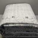 Istana 9x12 Area Rug  Grey/Gold 9 x 12 Area Rugs for Living Room  Foldable 9x12 Rugs for Bedroom/Living Room Rug  Stain Resistant Washable Rugs  EcoFriendly Area Rugs