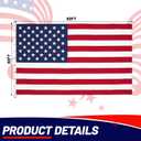 Tudomro 30 x 50 ft Extra Large American Flag for Outdoor Waterproof Big 250th 4th of July Heavy Duty USA Flag with Embroidered Star, Sewn Stripes and Brass Grommet Patriotic Decor for Independence Day
