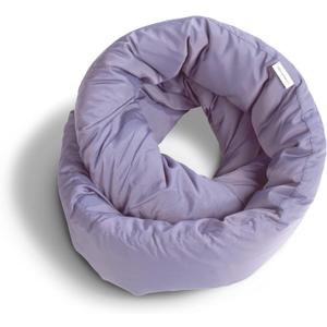 Huzi Infinity Pillow - Home Travel Soft Neck Scarf Support Sleep (Purple)