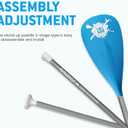 FunWater SUP Paddles - Adjustable Stand Up Paddle 3 Piece Floating Alloy Portable Paddle Board Paddles - Lightweight & Floating oars - Durable and Packable - Efficient Padding