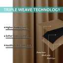 NICETOWN 100% Blackout Window Curtain Panels, Gold Brown, 2 Pieces, 42-inch Wide Per Panel, Full Light Blocking Drapes with Black Liner for Nursery, 72-inch Drop Thermal Insulated Draperies