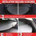 for Honda Pilot Cargo Cover 2023-2026 for Pilot Accessories Black Retractable Trunk Cover Security Shield Shade
