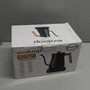 Gooseneck Electric Kettle, Electric tea Kettles, 1 Temperature Control for Pour-Over Coffee & Tea Brewing, Stainless Steel Inner, Quick Heating, Boil Hot Water, 1200W/0.8L (Black Wooden)