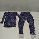 Honest Snowflake Pattern Pajamas, Blue/Grey, 4T