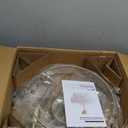 20" Gold Crystal Fandelier Ceiling Fans with Lights, Gold Flower Chandelier Ceiling Fan with Light Remote Control, Morden Caged with 6 Speeds for Bedroom, Nursery, Living Room(Clear)