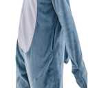 Unisex Adult Onesie Pajamas Animal One Piece Snug Fit Halloween Costume Sleepwear Homewear (Shark) XL