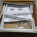 Tall White Wire Shelf Dividers for Closet Organization  Sturdy and Easy Set-Up Closet Shelf Dividers with Bonus Rose Gold Hanger (12, 12" x 12" Standard)