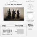 2 x Witch Wall Decor Poster Halloween Art Vintage Witchy Pictures Canvas Print Rustic Halloween Room Decorating 12x18inch Unframed (12L" x 18W", style-5-Unframed)