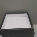 Deep Shadow Box Frame 11x16 with Drawer and Soft Line Back, Display Case Memory Box Real Glass for Keepsakes Collections, Medals, Bouquet Wall or Tabletop Black