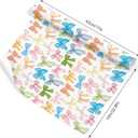 2 x FYSUIMU Colorful Bow Wrapping Paper -Mini Roll- 17 Inch x 32.8Ft Bowknots Gift Wrap Paper Coquette Assorted Design Multicolor Bow Art Paper for Wedding Birthday Baby Shower DIY Crafts