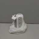 Tower Power Strip Flat Plug with 11 Outlets 3 USB (1 USB C), TESSAN Surge Protector Tower 1625W/13A,1050J Protection, 6 Feet Extension Cord with Multiple Outlets, Office Desk Supplies, Dorm Essentials (White)