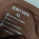 REORIA Womens Sexy Square Neck Double Lined Seamless Sleeveless Cropped Tank Yoga Crop Basic Tops, Size XL (Coffee)