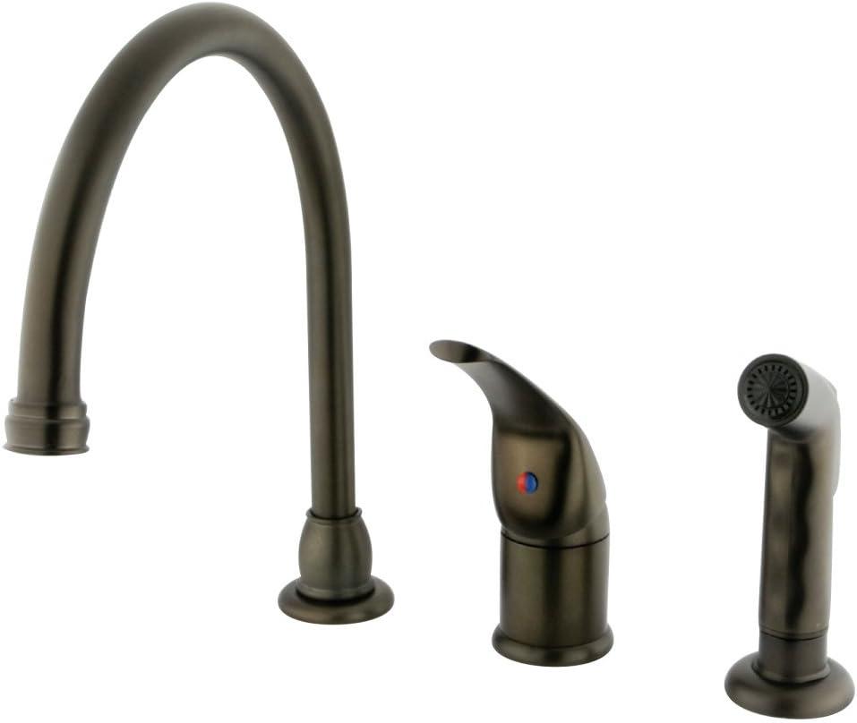 Kingston Brass KB825 Chatham Widespread Kitchen Faucet, 9", Oil Rubbed Bronze, Oil-Rubbed Bronze
