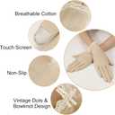 Lovful Summer Women Screentouch Gloves Sun Uv Protection Driving Gloves (Khaki)