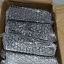 TURSTIN Set of 8 Furniture Legs 6 Inch Square Solid Wood Couch Legs Replacement Sofa Legs Mid Century Furniture Feet for Armchair Bed Dresser Cabinet Include Installation Hardware, Black